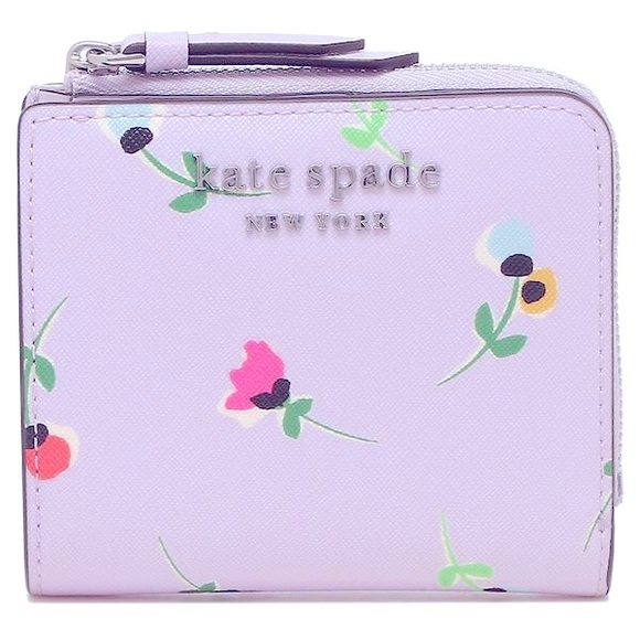 kate spade -cameron wildflower l-zip bifold wallet - Picture 1 of 6